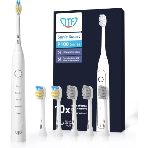 JTF P100 White Electric Toothbrush